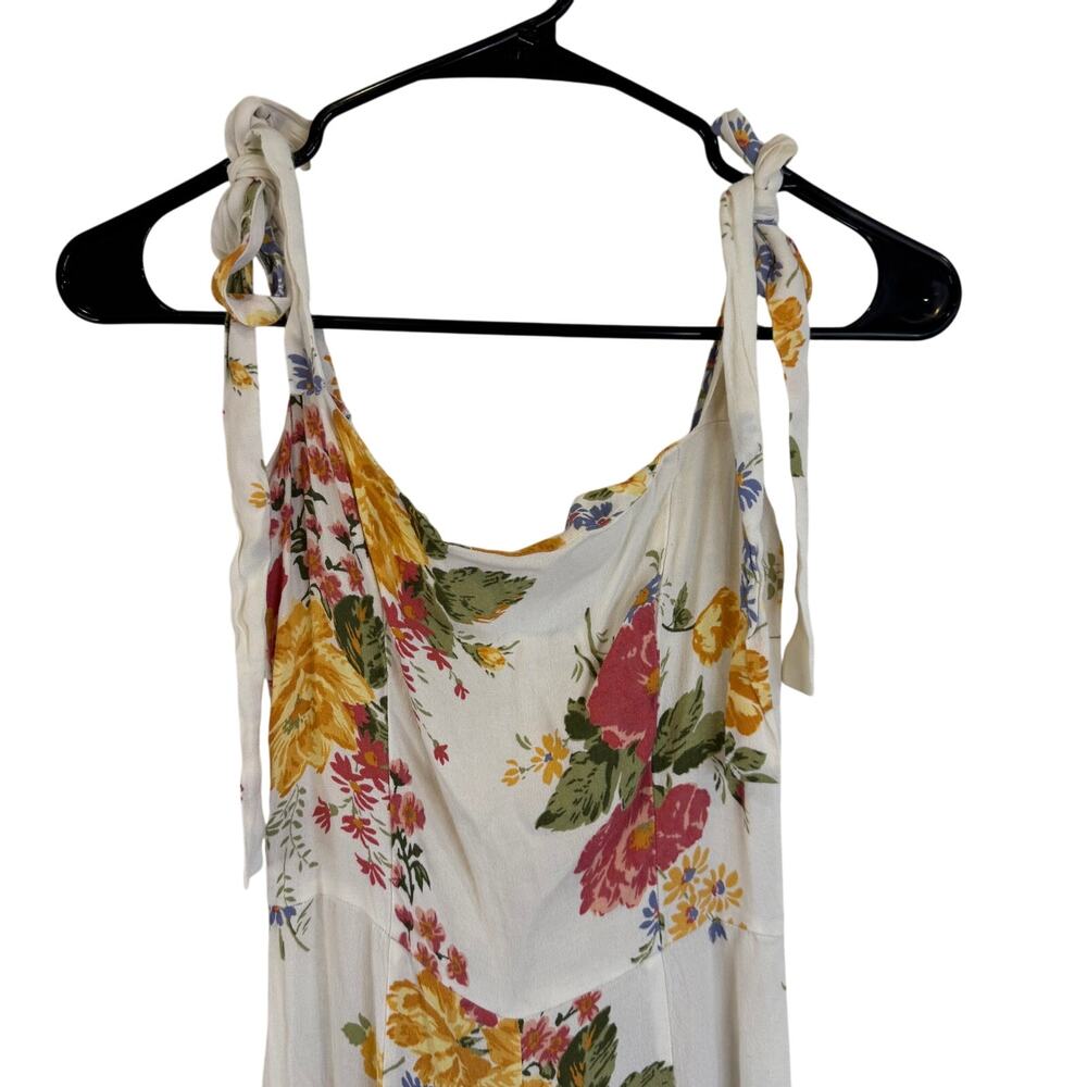 Reformation Fay Bouquet Floral Jumpsuit White Size 4 - Picture 6 of 6